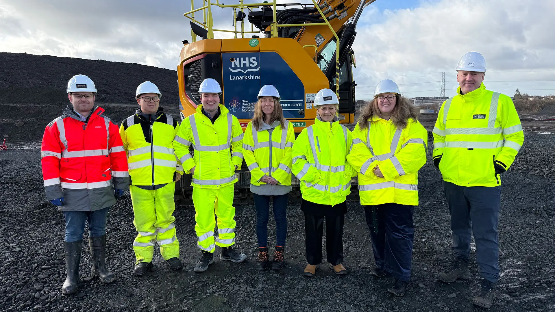 (from left): Tom Underhill, Structures Project Leader at MRP construction partner Laing O’Rourke; William Chan, Project Development Coordinator/EALR Project Team, North Lanarkshire Council; Craig Wilson, Project Development Coordinator/EALR Project Team, North Lanarkshire Council; Kirsty Gray, Senior Project Manager for City Deal and Regeneration, North Lanarkshire Council; Lyndsay Noble, City Deal and Regeneration Manager, North Lanarkshire Council; Jane Thompson, Head of Glasgow City Region Programme Management Office; Graeme Reid, MRP Director.