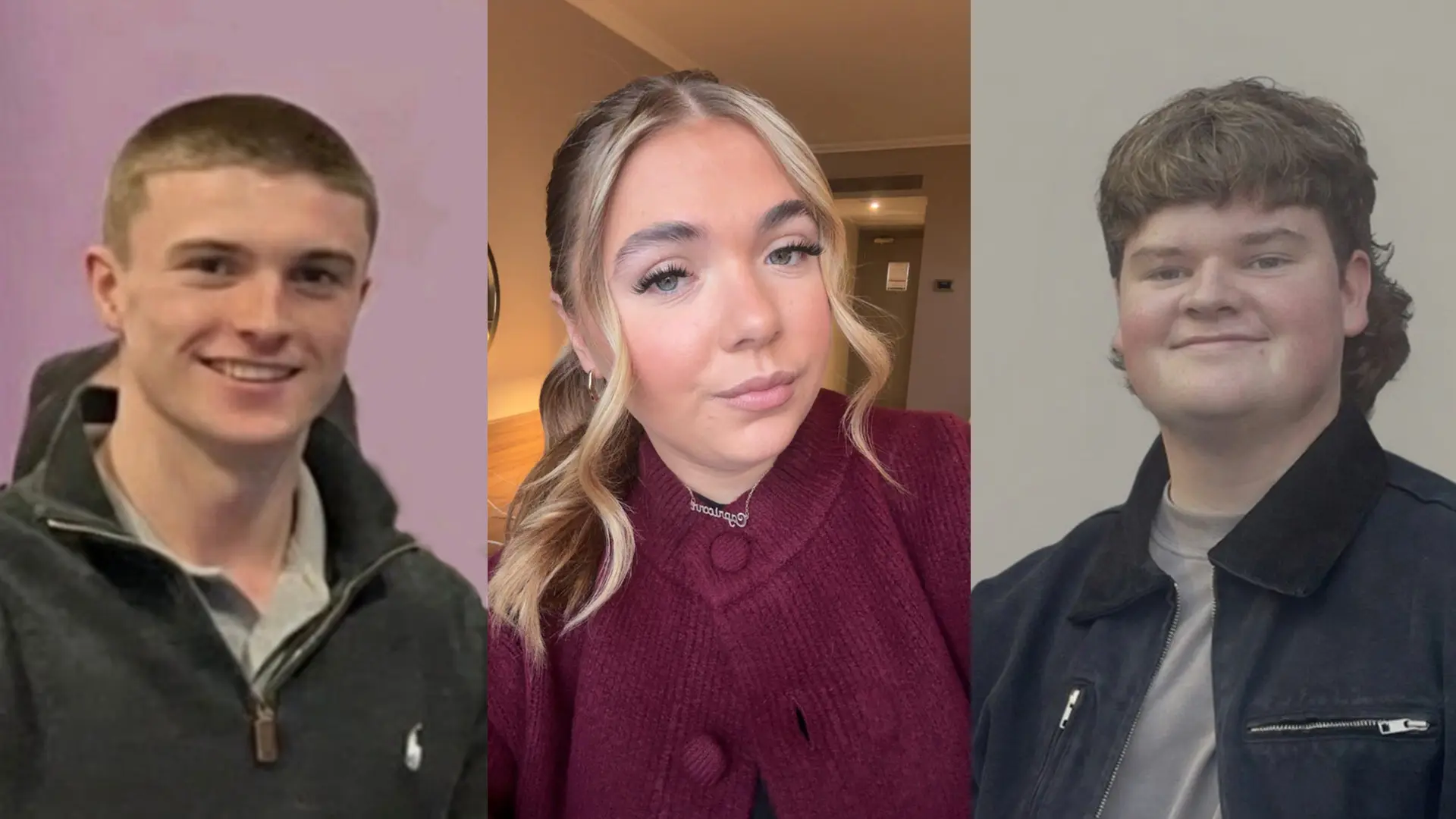 (from left): Scott Boyle, Ellie Suttie, Aaron Loughridge