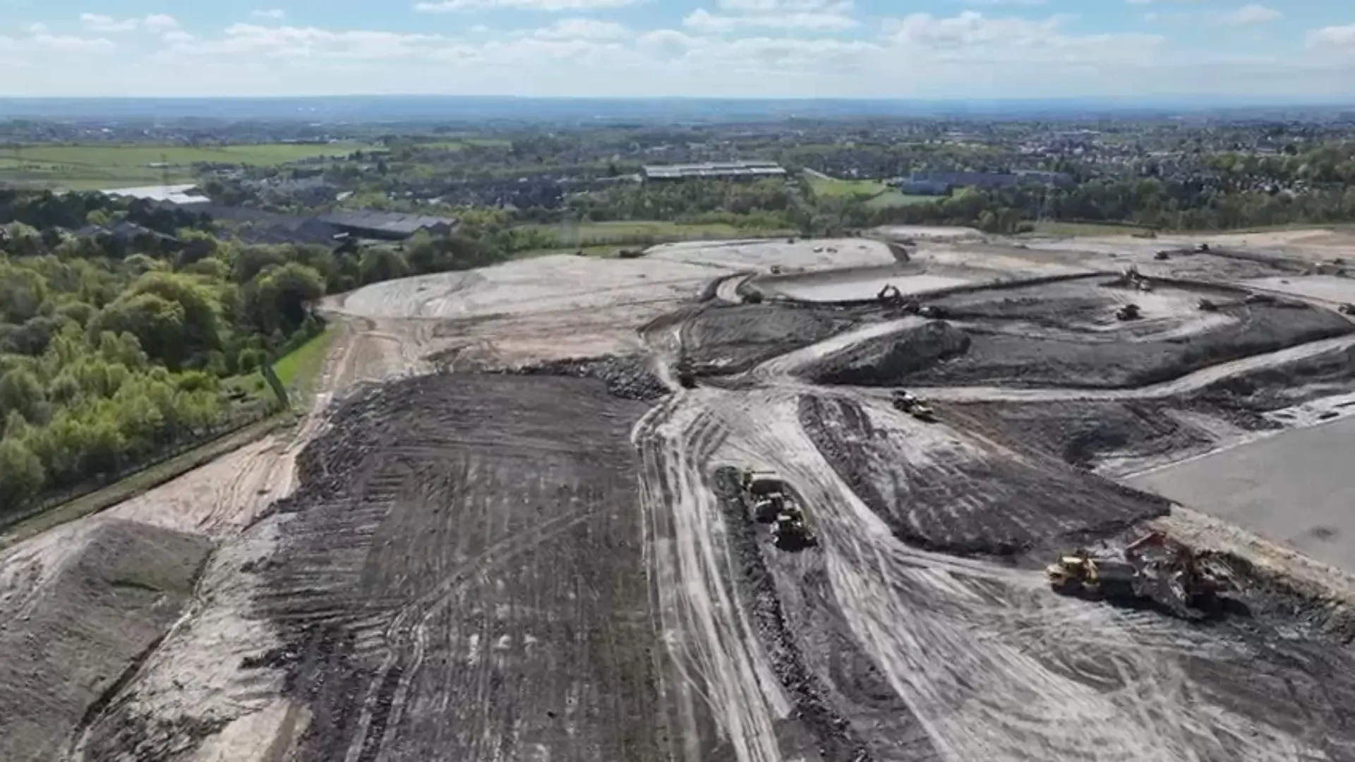 New University-Hospital Monklands site drone shot April 2026