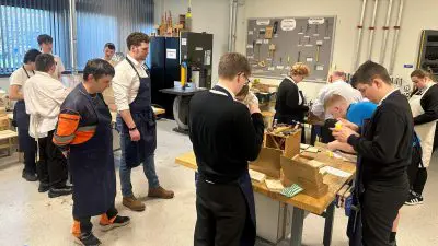 Hospital project helps pupils build homes for wildlife